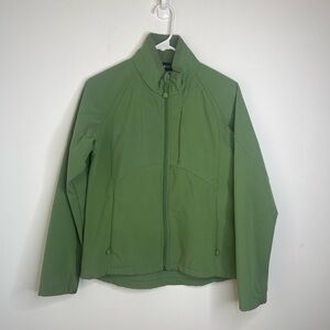 Black Diamond women's soft shell jacket in a sage green color size small